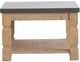 A & B Home Gray Coffee Table with Taupe Base -2