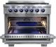 Vezeni Randolph Collection 36" Stainless Steel Pro Style Gas Range-1