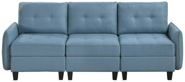 Homelegance® Garren 3-Piece Blue Modular Sectional Sofa-2