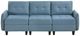 Homelegance® Garren 3-Piece Blue Modular Sectional Sofa-2