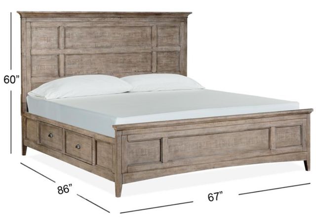 Magnussen Home® Paxton Place Dovetail Gray Queen Storage Bed-2