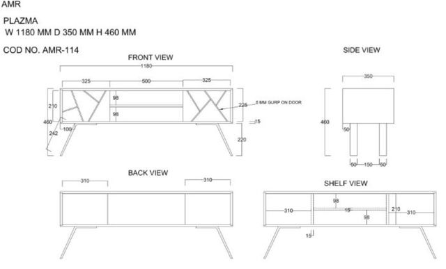 Jaipur Furniture Amar Brown Plazma TV Unit-2