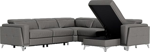 Palliser® Furniture Customizable Paolo 5-Piece Power Reclining Right-Arm Facing Sectional and Chaise-2