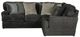 Jackson Furniture Mammoth 2-Piece Smoke Right Side Facing L-Shape Sectional-1