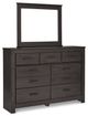 Signature Design by Ashley® Brinxton 5-Piece Charcoal Queen/Full Panel Headboard Bedroom Set-2