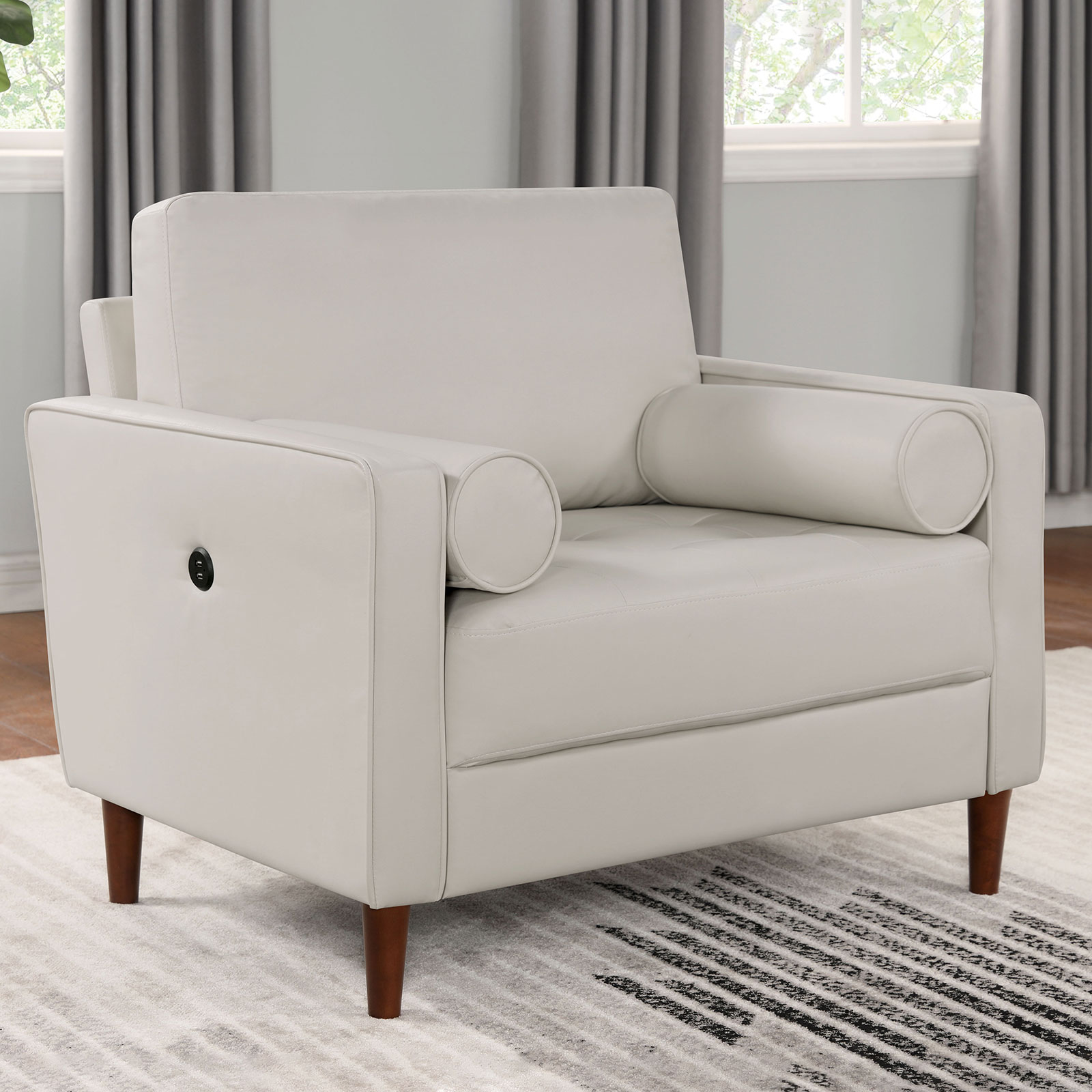 Furniture of America® Horgen Off-White Chair | Furniture