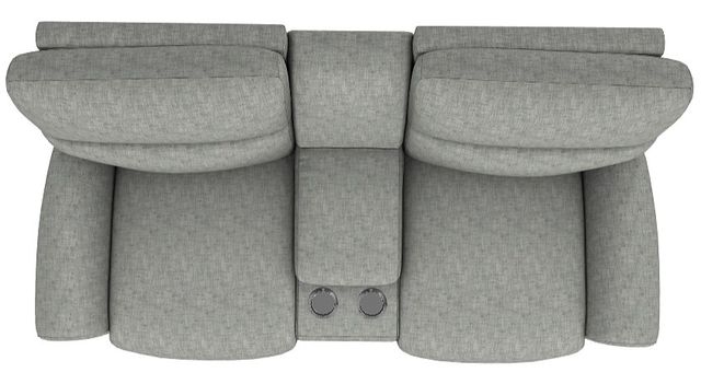 La-Z-Boy® Robin Charcoal Power Reclining Loveseat with Console and Headrest-4