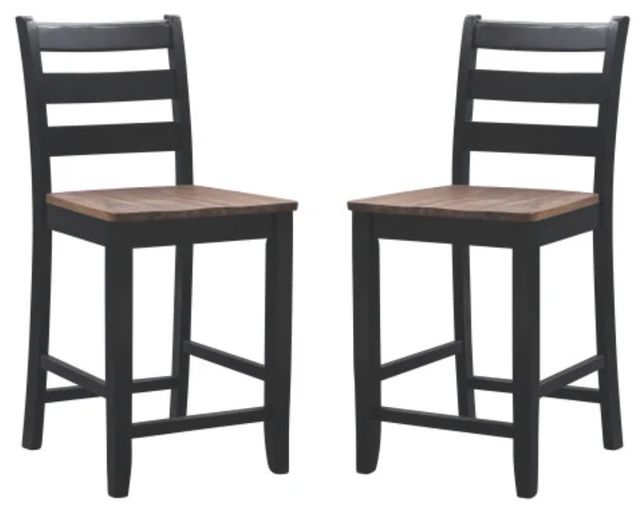 Powell® Vail Black Counter Stool-0