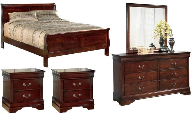 Alisdair 5 Piece King Sleigh Bedroom - Dark Brown Alisdair 5 Piece King Sleigh Bedroom - Dark Brown