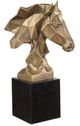 Uttermost® Chiseled Horse Bust Black/Gold Sculpture-0