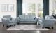 Homelegance® Spivey Aqua Leather Loveseat-1