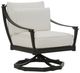 Century® Customizable Andalusia Aluminum Outdoor Swivel Rocker Lounge Chair with Cordoba Base-0