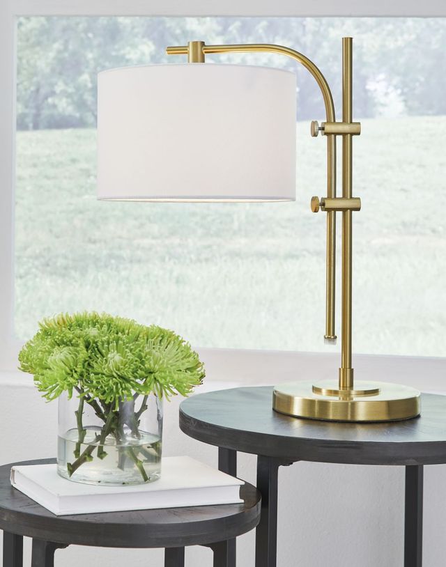 Signature Design by Ashley® Baronvale 2-Piece Brass Accent Lamp Set-3