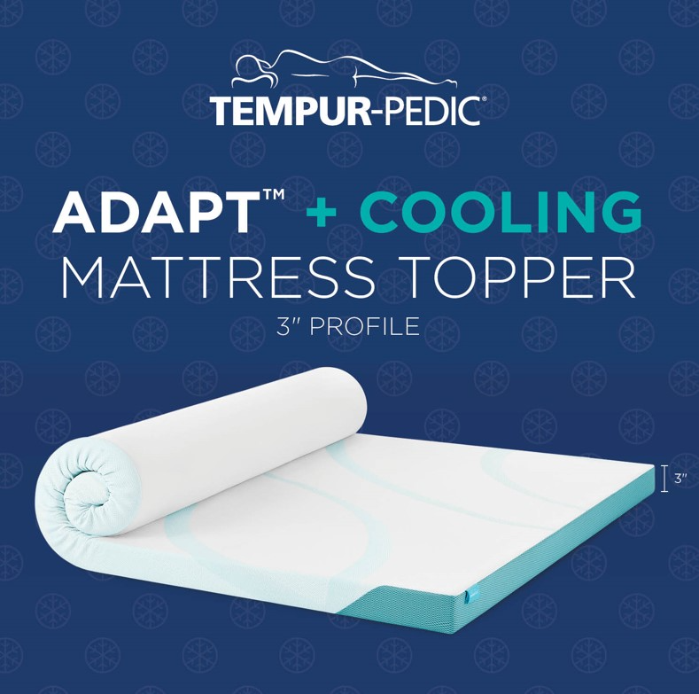 Tempur-Pedic TEMPUR-Adapt + Cooling 3" Soft Full Mattress Topper