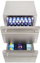 Sapphire Series 5 24" Stainless Steel Refrigerator Drawers-2