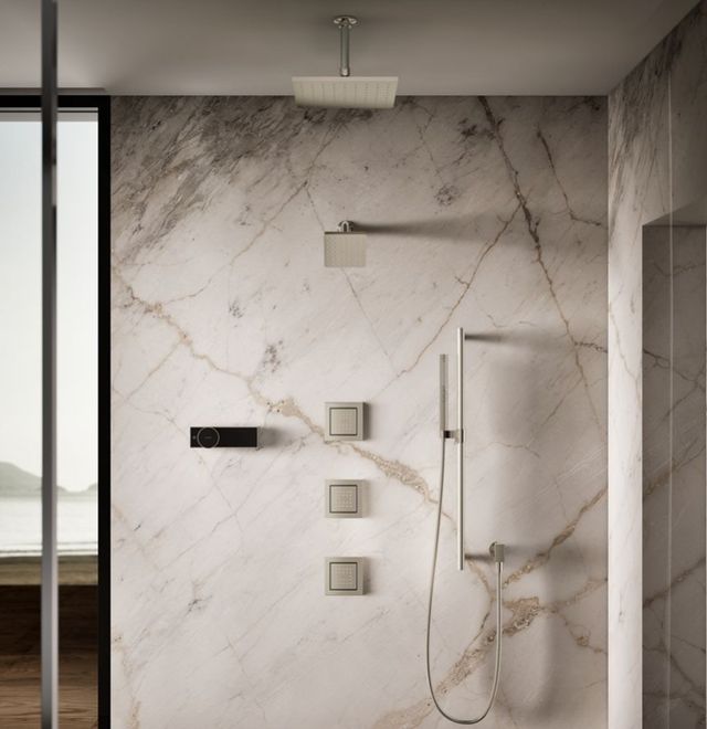 KOHLER® WaterTile® Vibrant Polished Nickel 2.5 GPM Square 22-Nozzle Single-Function Body Spray-3