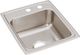 Elkay Lustertone® Classic Lustrous Satin 17" x 20" x 7-5/8" MR2-Hole Single Bowl Drop-In Sink-0