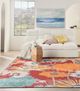 Nourison Home™ Allur Red Multicolor 5'x7' Style 4 Area Rug-3