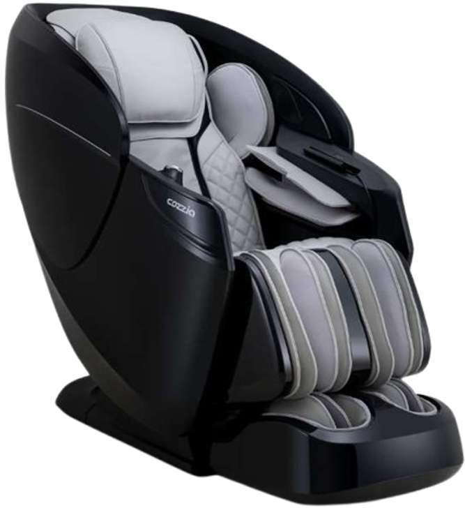Cozzia® Fusion Pro Black/Gray Power Massage Chair Bob Mills