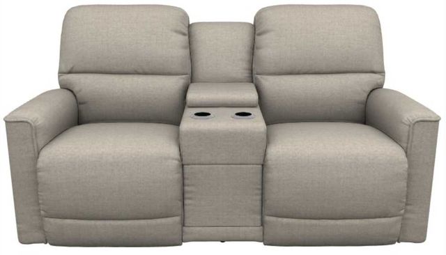 La-Z-Boy® Cade Pebble Chenille Power Reclining Loveseat with Console, Headrest, and Lumbar-1