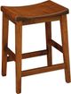 Archbold Furniture Customizable Trditional Maple Dining Saddle Counter Stool-1