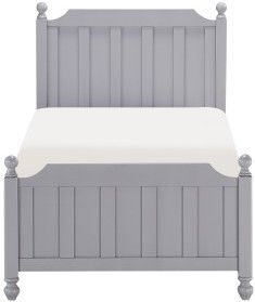 Mazin Furniture Wellsummer Gray Twin Youth Bed-0