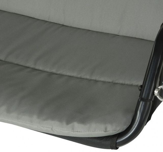 Furniture of America® Sandor Black Fabric/Steel Outdoor Swing Chair-4