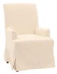Synergy® Nomad Snow Slipcover Pearl Dining Arm Chair-0