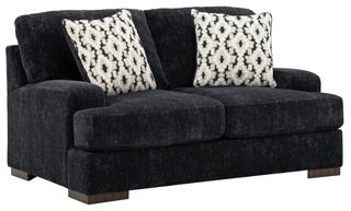 Benchcraft® Whitmore Manor Black Pearl Loveseat