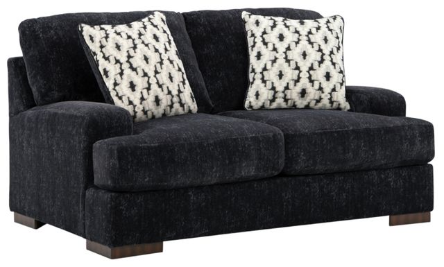 Benchcraft® Whitmore Manor Black Pearl Loveseat-0