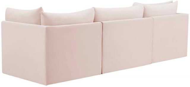 Meridian Furniture Jacob Pink 103" Modular Velvet Sofa-3