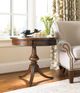 Hooker® Furniture Commerce and Market Walnut Pedestal Accent Table-3