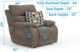 Catnapper® Joya Mushroom/Nile Power Lay Flat Recliner with Power Headrest-2
