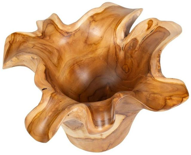 Uttermost® Teak Flow Natural Wooden Indoor-Outdoor Bowl-3
