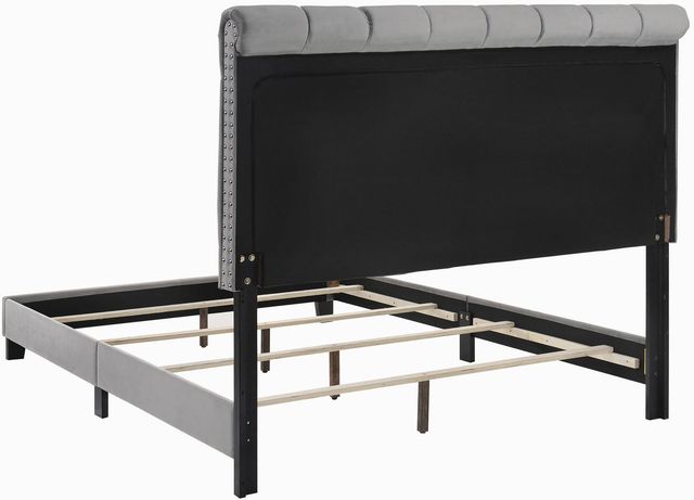 Coaster® Warner Grey Queen Upholstered Bed-2