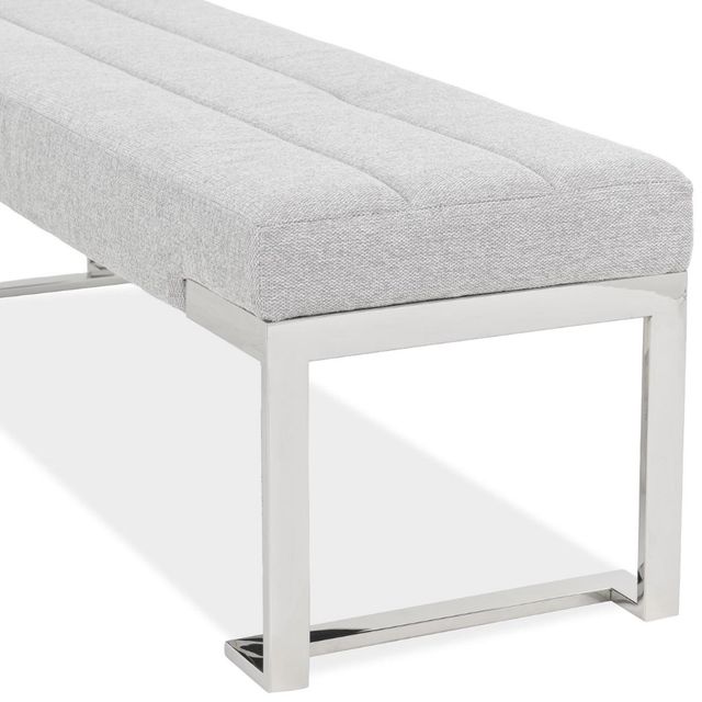 Michael Amini® Tulip Gray Accent Bench-4