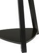 Elements International Trinity White End Table with Black Base-4