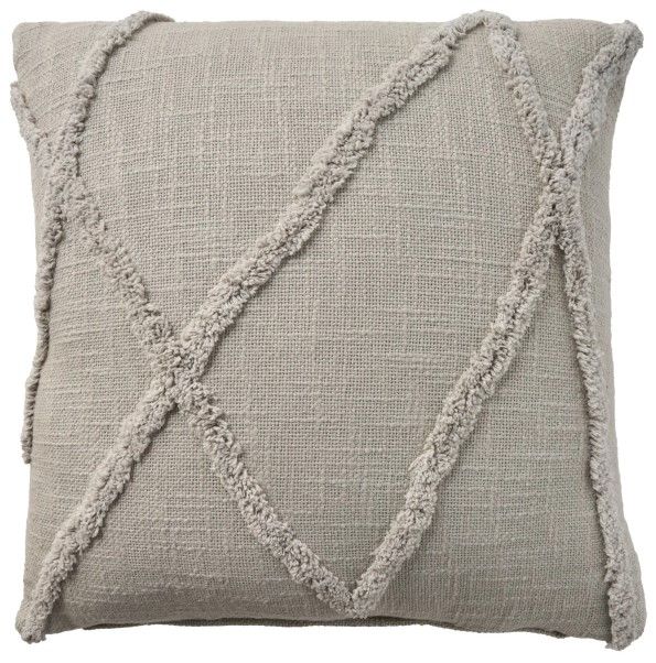 Nourison Home™ Mina Victory Lifestyle  Light Gray 18"x18" Throw Pillow-0