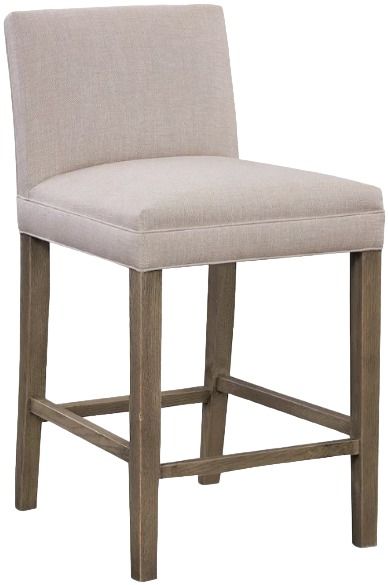Bassett® Furniture Customizable BenchMade Marge Oak Upholstered Counter Stool-0