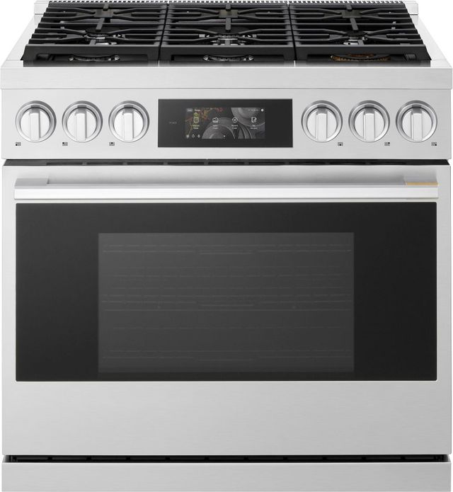 LG SIGNATURE Iconic Collection 36" Stainless Steel Pro Style Gas Range with Dynamic ProBake® Convection and Air Fry-0