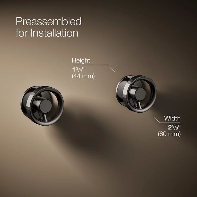 KOHLER® Components® Vibrant Titanium Bathroom Sink Faucet Industrial Handle Trim-4