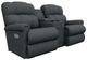 La-Z-Boy® Pinnacle Denim Power Wall Reclining Loveseat with Console, Headrest, and Lumbar-0