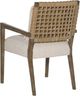 Hooker® Furniture Sundance Cliffside/Zuri Cream Woven Back Dining Arm Chair-2