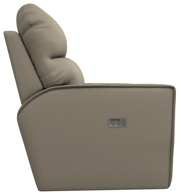 La-Z-Boy® Maddox Sand Power Reclining Chair and a Half with Headrest and Lumbar-2