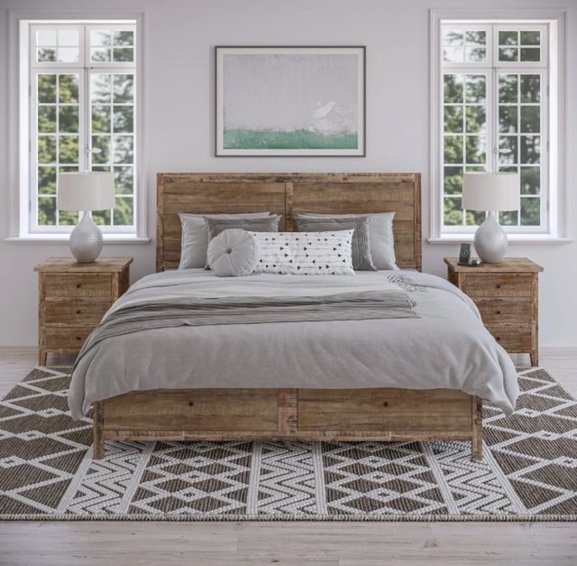 Jofran Inc. Maxton Wash Brown King Panel Storage Bed-1