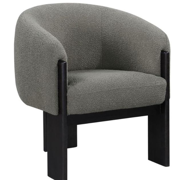 Coaster® Valdez Brown Upholstered Barrel Back Accent Chair-0