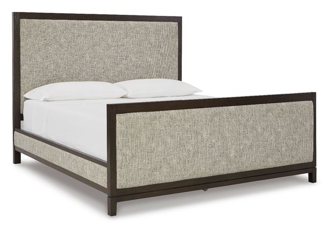 Signature Design by Ashley® Burkhaus Brown Queen Upholstered Bed-1