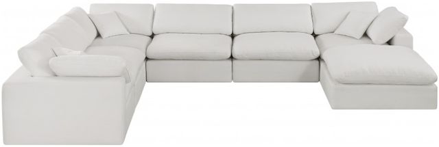 Meridian Furniture Comfy 7-Piece Cream Modular Sectional-2