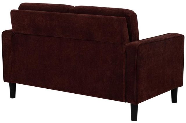 Coaster® Ruth Rust Red Upholstered Loveseat-3