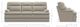 La-Z-Boy® Miles Pebble Leather Sofa-5